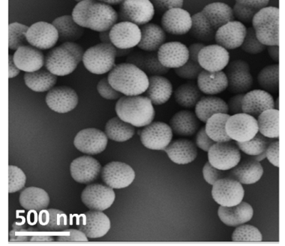 Pt负载介孔二氧化硅微球